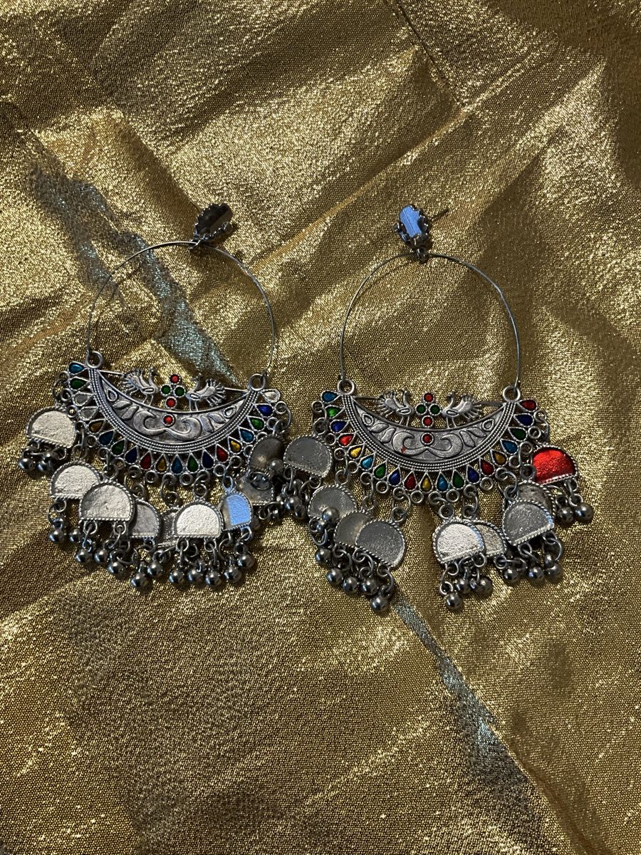Orecchini pendenti & Orecchini a lobo: Boho Ohrringe Silberlook mit bunten Details, – Usato da Bösingen venduto da ash_jnn8 1