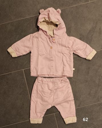 Baby-Set Gr. 62 Rosa mit Öhrchen