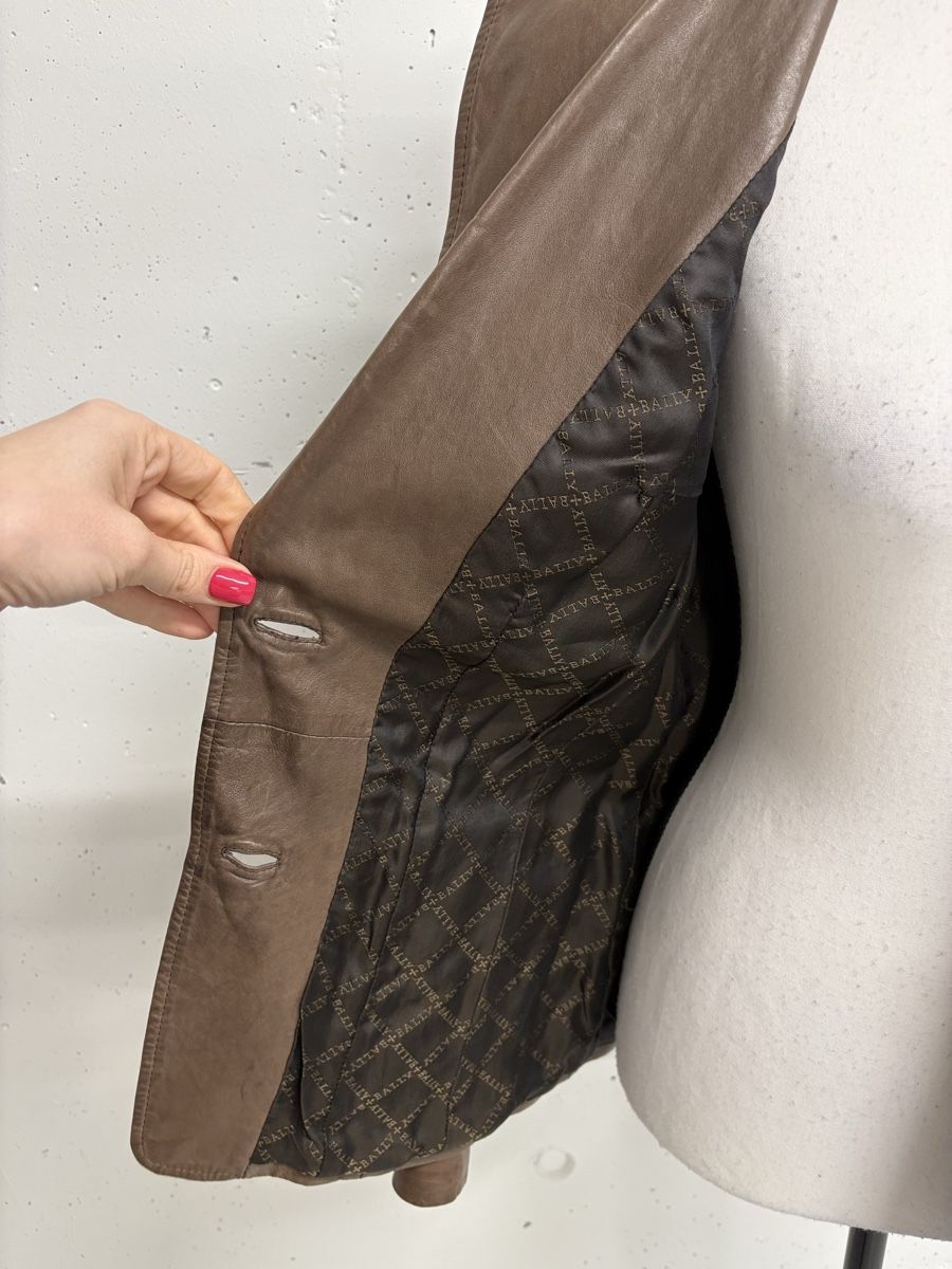 Bally Jacken: Bally Lederblazer braun Gr. 36 Lederjacke Blazer – Neu (gemäss Beschreibung) aus Regensdorf von secondchancefashion 6