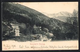 AK Passugg, Hotel Kronenhof, 1908