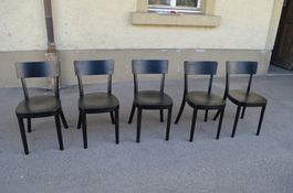 Horgen Glarus Stühle 5 Stk.in Schwarz
