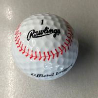 Rawlings Raven 332 Golfball im Baseball-Design – Vintage USA
