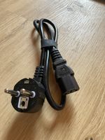 Kaltgeräte-Kabel Stromkabel Schwarz Top Zustand Stecker 43