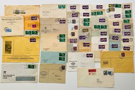 Lot mit 48 x alte Briefe Schweiz CH von 1949 - 1952
