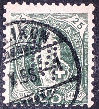 Tous les timbres: Perfin   63 – D'occasion à Opfikon par webstar30