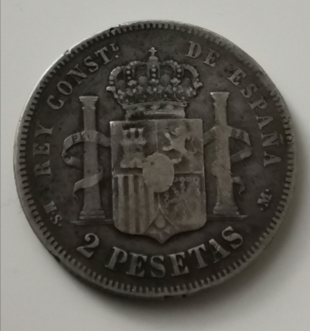 Tutti le monete: 2 Pesetas 1882 Spanien Silber – Usato da Zürich venduto da turbopuz 1
