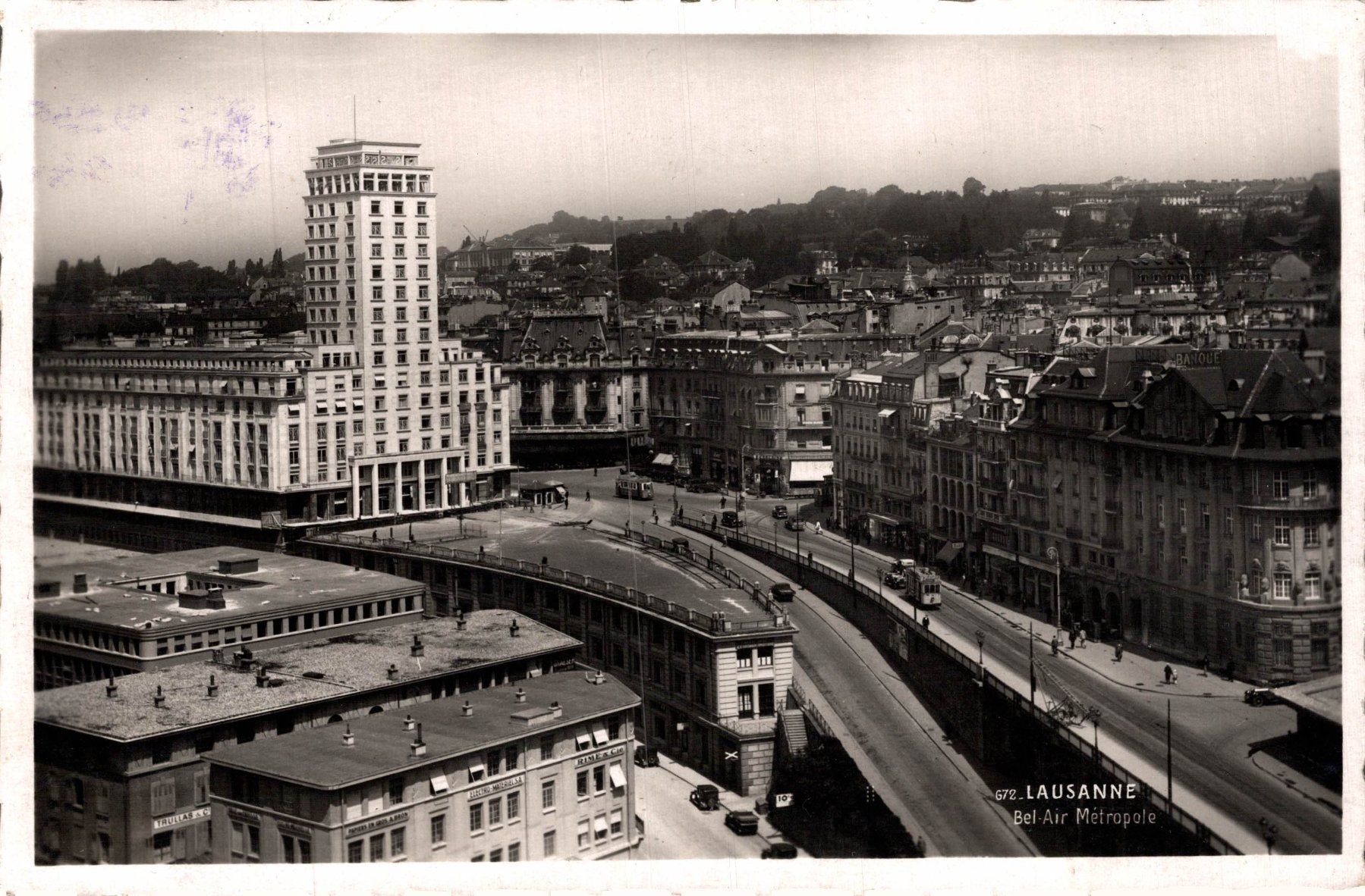 Cartoline postali: Lausanne. Bel-Air-Komplex – Usato da Bronschhofen venduto da Astore