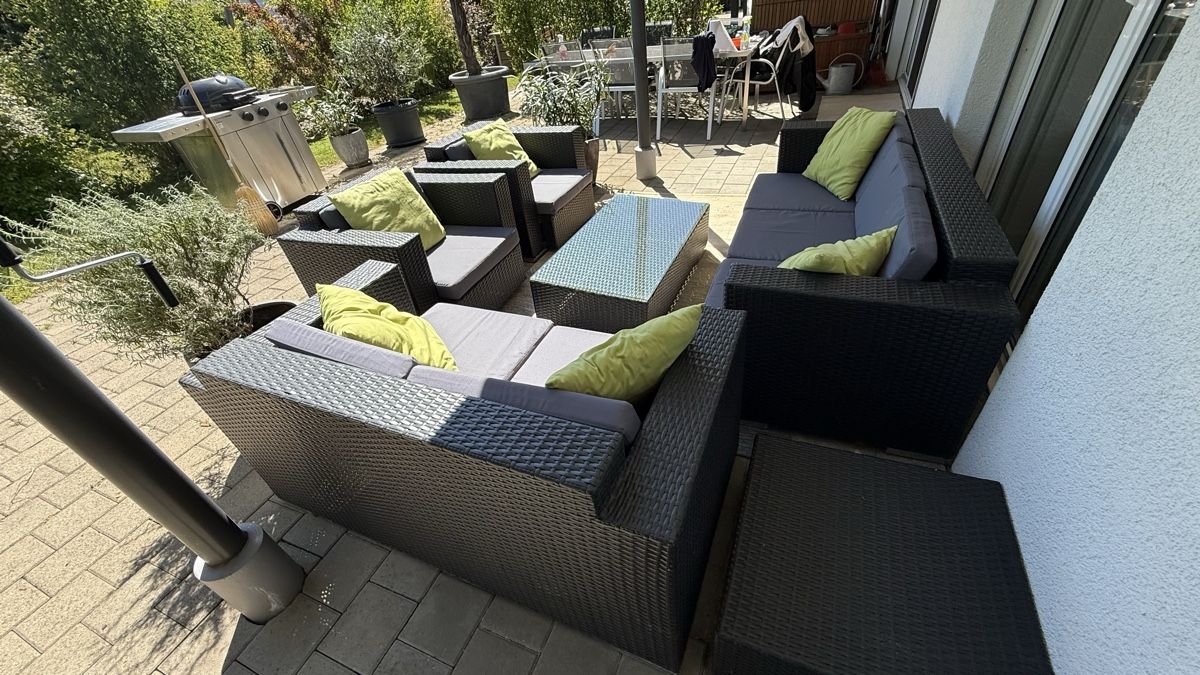 Divani: Rattanlook Garten-Lounge 7-teilig – Usato da Wiesendangen venduto da arena007 4