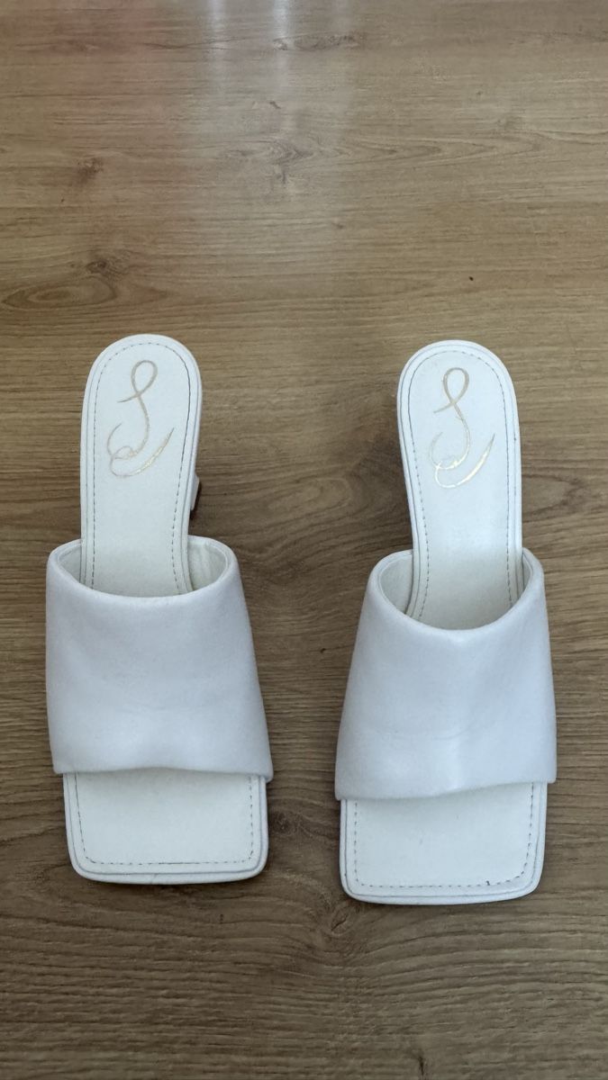 Sam Edelman Damenschuhe: Sam Edelman White Leather Mules – Gebraucht aus Dinhard von emi_6jdk