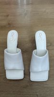 Sam Edelman White Leather Mules