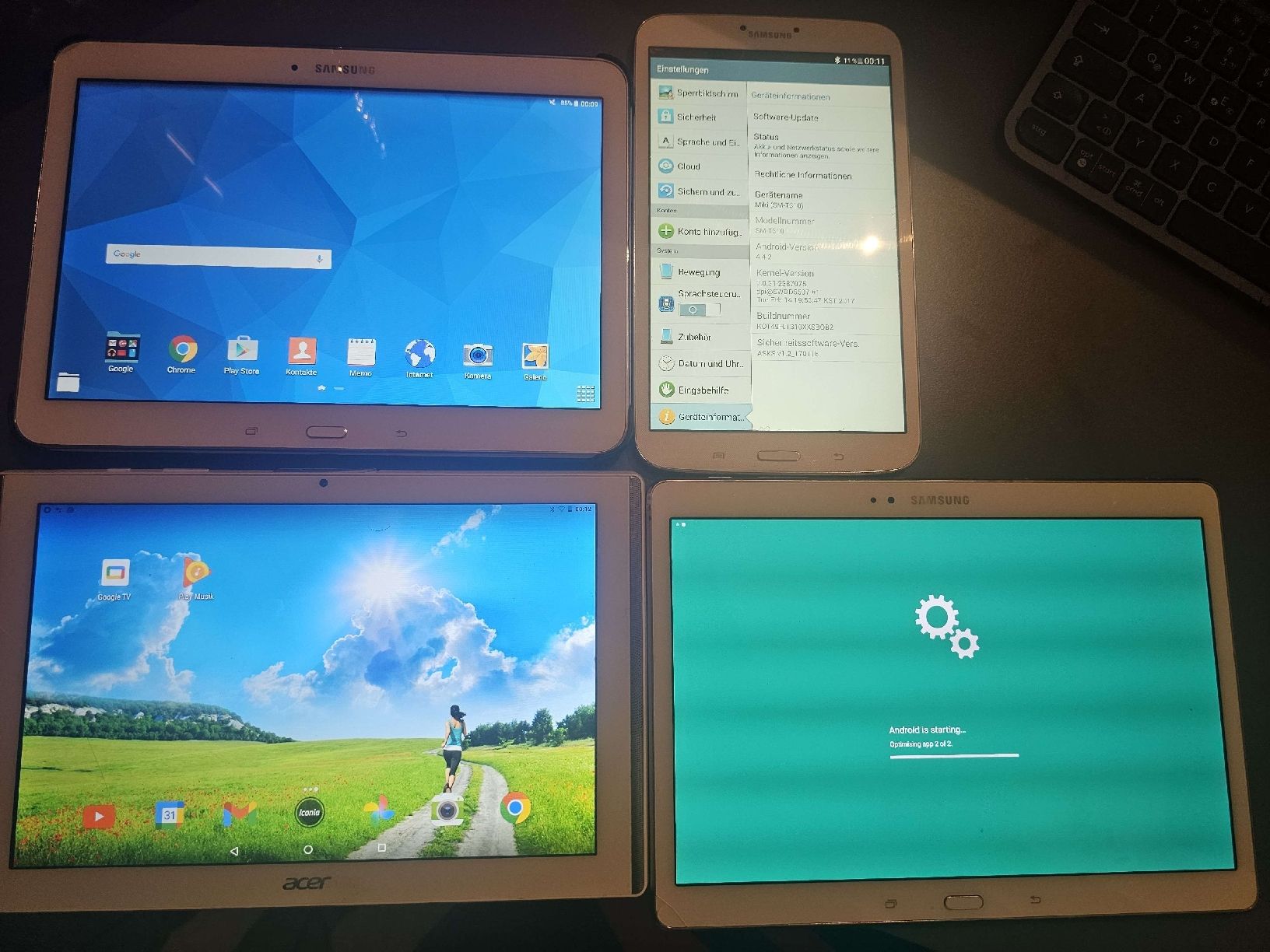 Samsung Tablet PC: 3 Samsung & 1 Acer Tablets - Bundle Deal! – Usato da Stansstad venduto da alp_7hfk