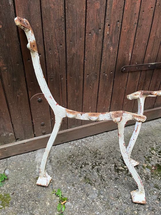 Antike Gartenbank Sitzbank Gestell Jugendstil Gusseisen Kaufen auf