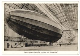 Fotografie Nachkriegs-Luftschiff, Umbau 