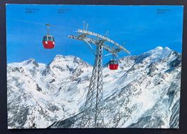 Saas-Fee /  Hannigbahn, Gondelbahn ca. 1970