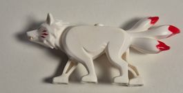 LEGO Figur Weiss Fuchs guter Zustand bb0916c01pb01
