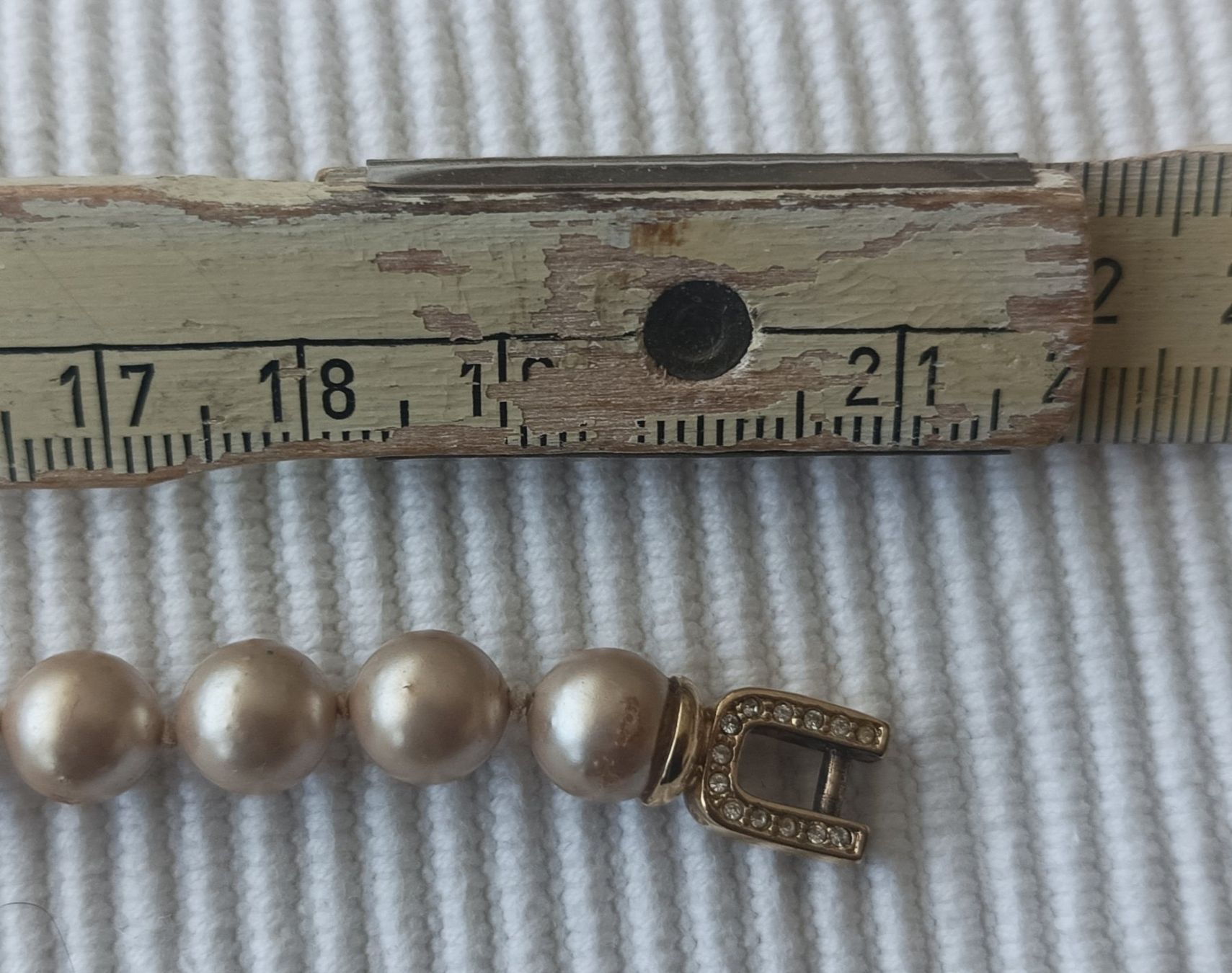 Pierre Lang Bracciali & Braccialetti: Perlenarmband mit Strass-Verschluss, Pierre Lang – Usato da Buchs/SG venduto da ori_k6tq 2