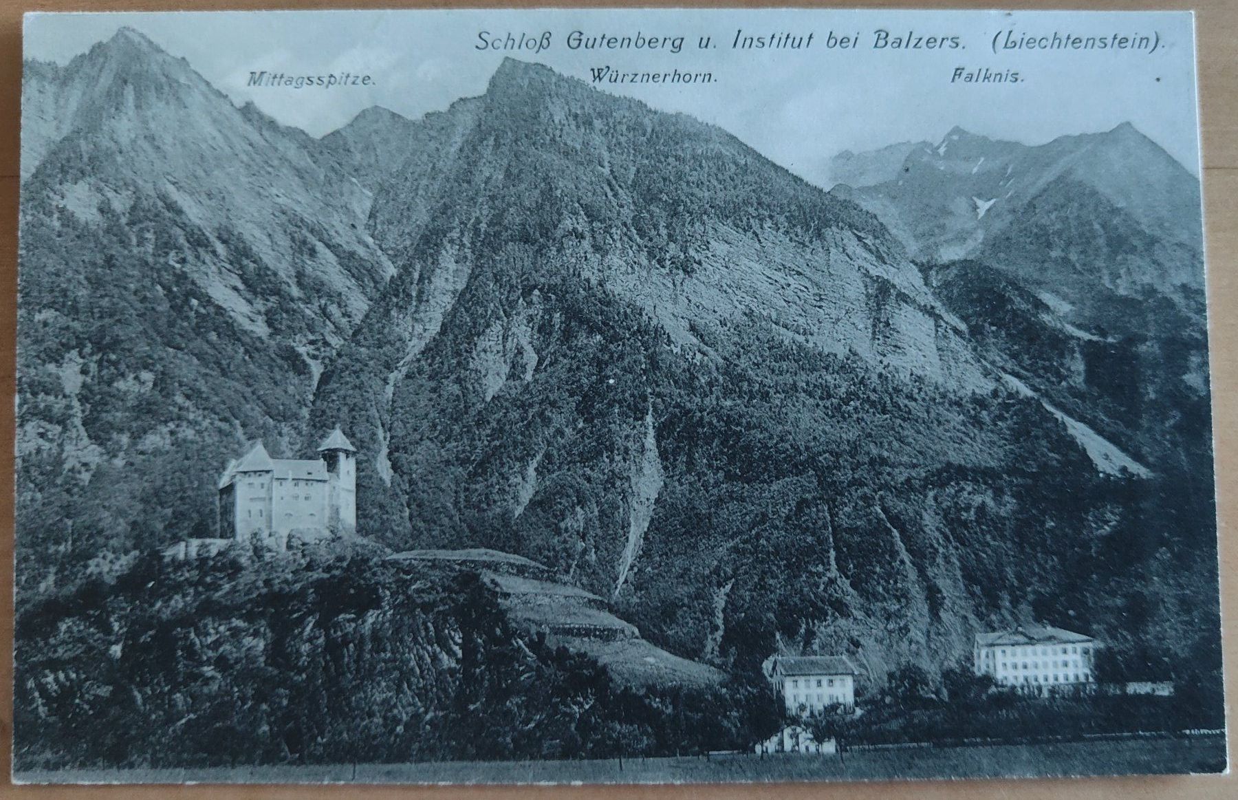 Cartoline postali: Schloss Gutenberg Balzers um 1910 – Usato da St. Erhard venduto da Chaeferli6