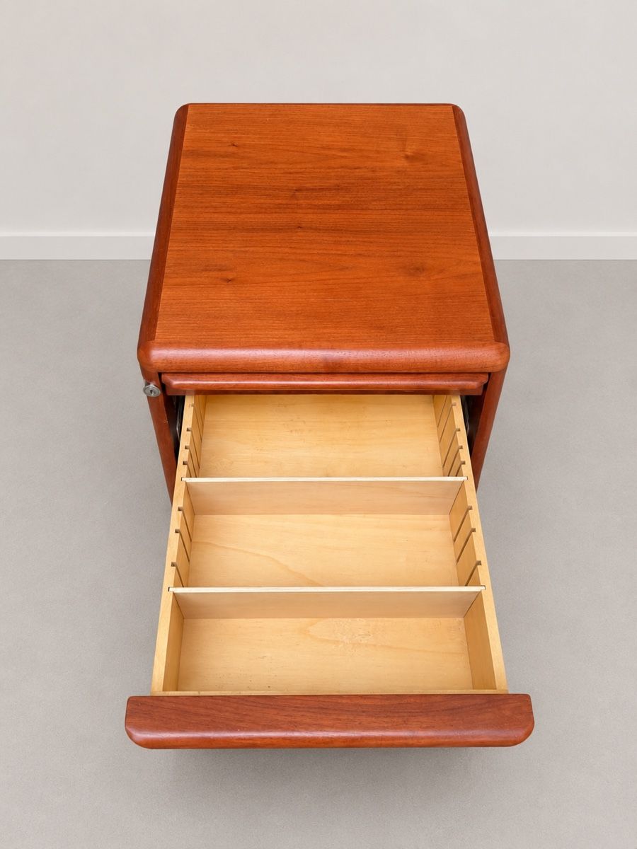 Eléments de bureau: Hochwertiger Rollcontainer, Mid-Century-Stil – D'occasion à Dachsen par Lor_sch 2