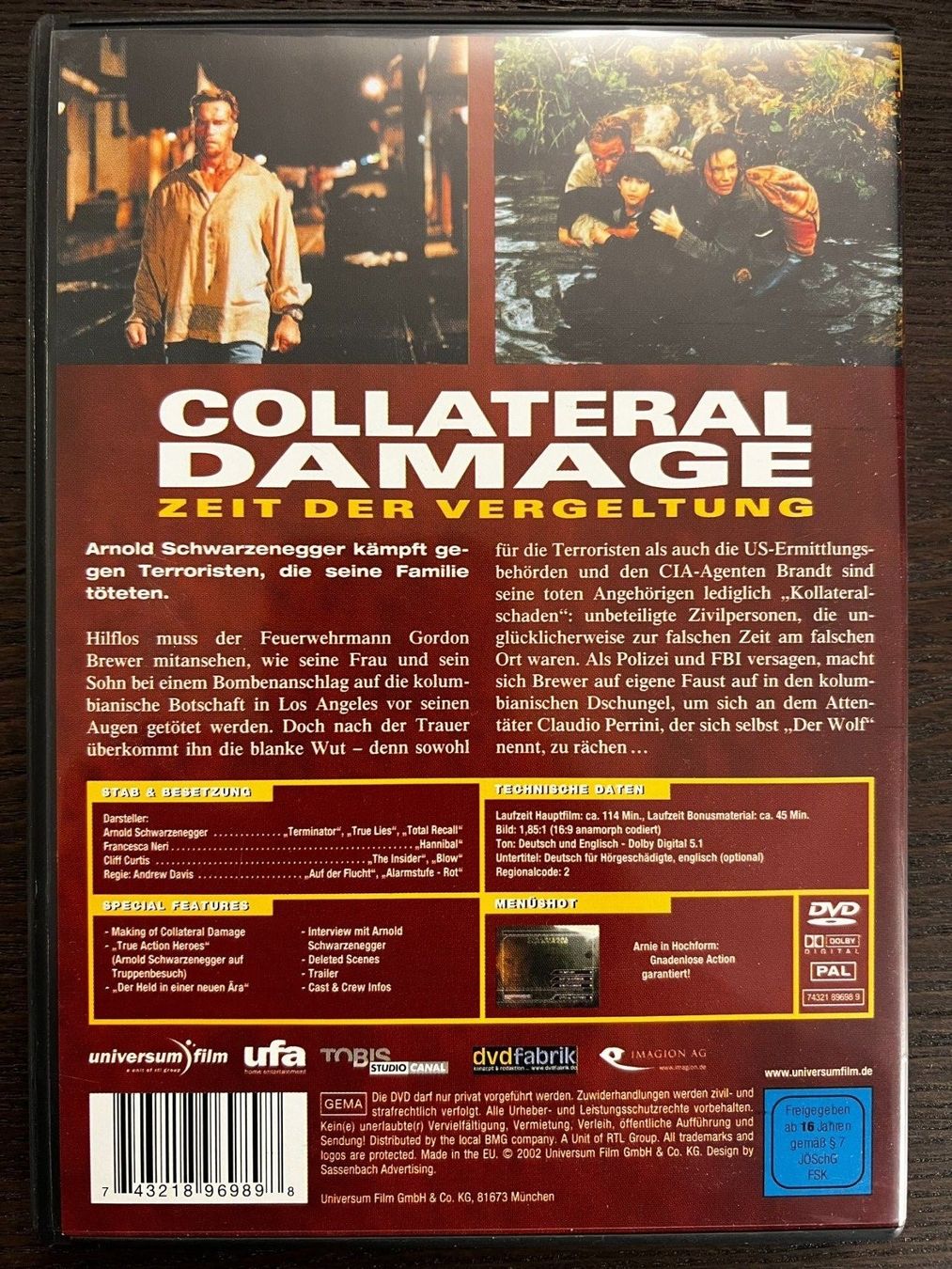 Tutti i DVDs: Collateral Damage – Usato da Zürich venduto da FilmFreunde 1