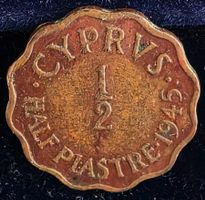 ZYPERN 1/2 PIASTRE 1945