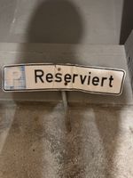 Parking Sign Reserved metal Used condition