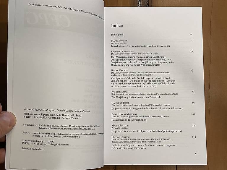 Libri: Le insidie della prescrizione, CFPG, 2018 – Nuovo (secondo la descrizione) da Volketswil venduto da doughboy 2