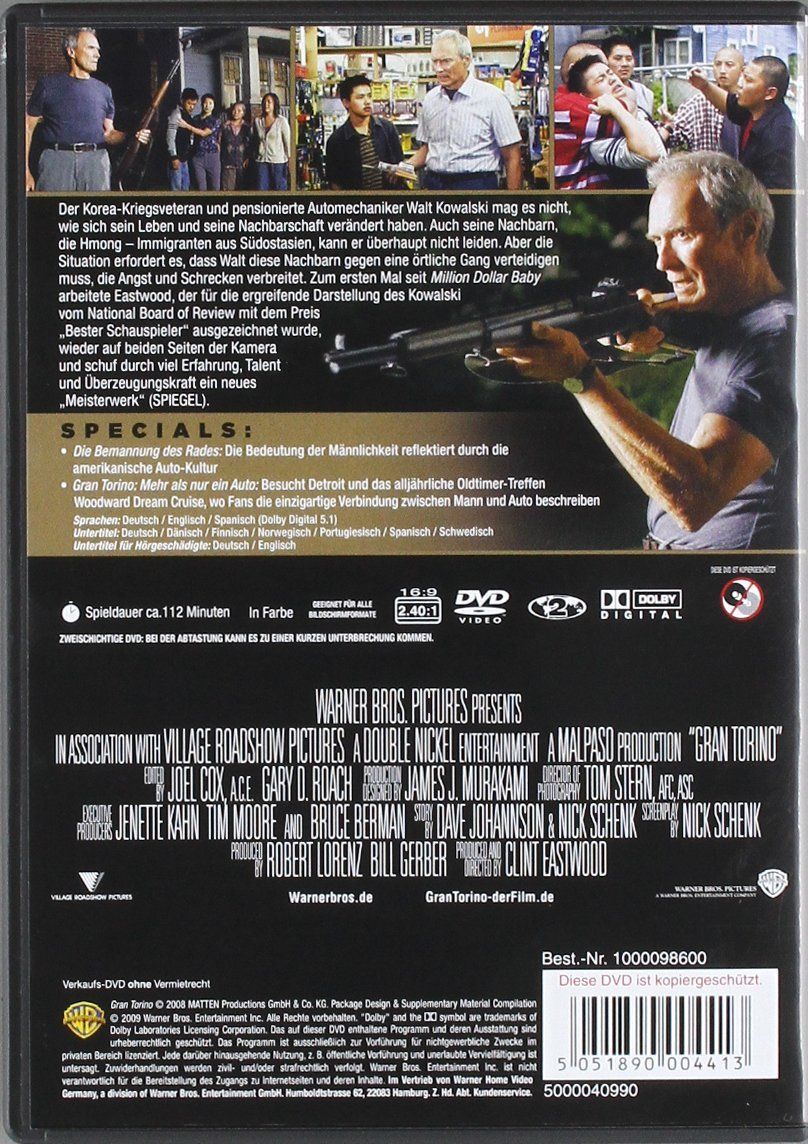 Tutti i DVDs: DVD  Gran Torino – Usato da Heimberg venduto da Rockenrol 1