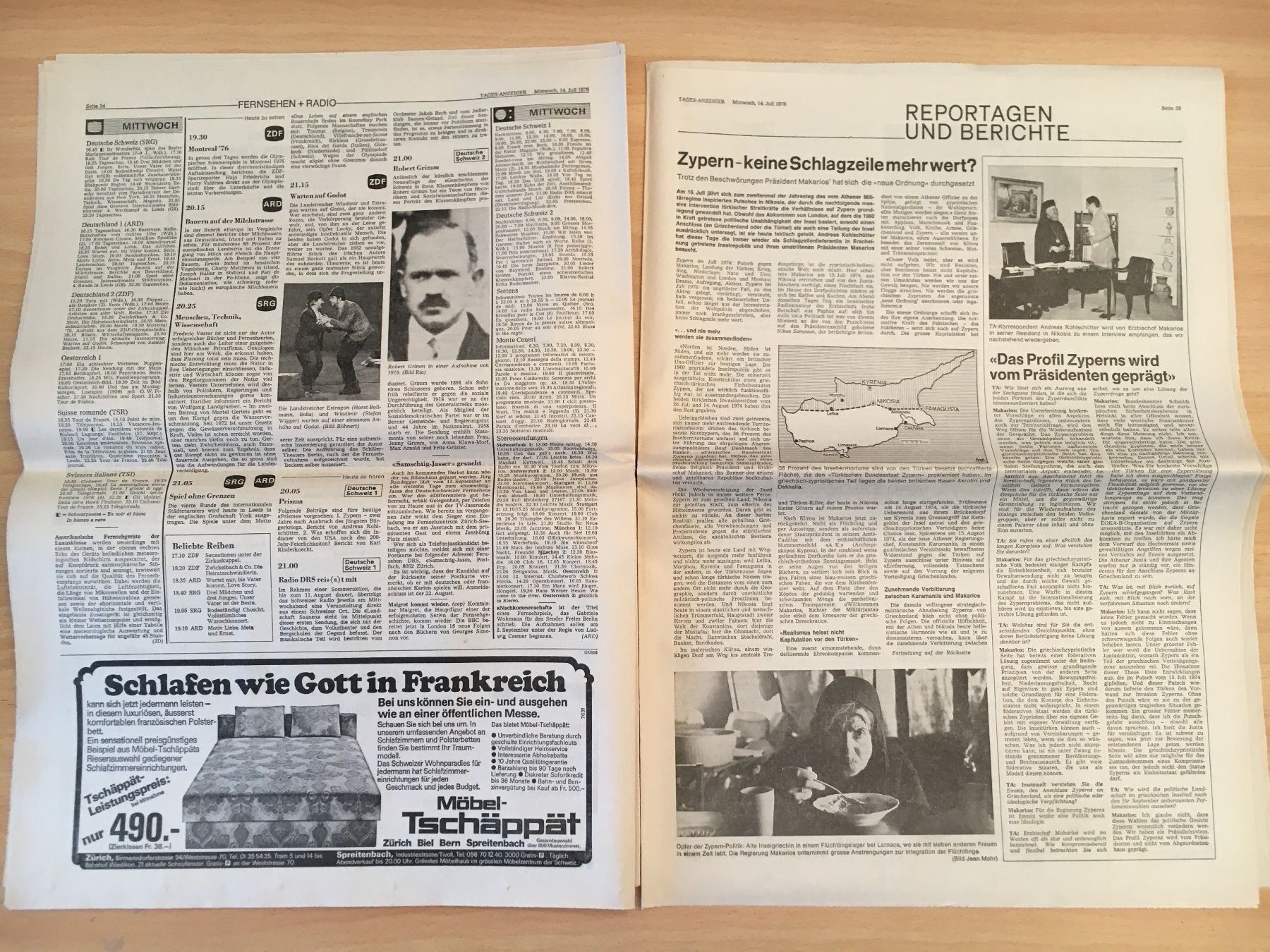 Zeitschriften & Magazine: Tagesanzeiger vom 14. Juli 1976 – Gebraucht aus Luzern von Jiggy_8898 8