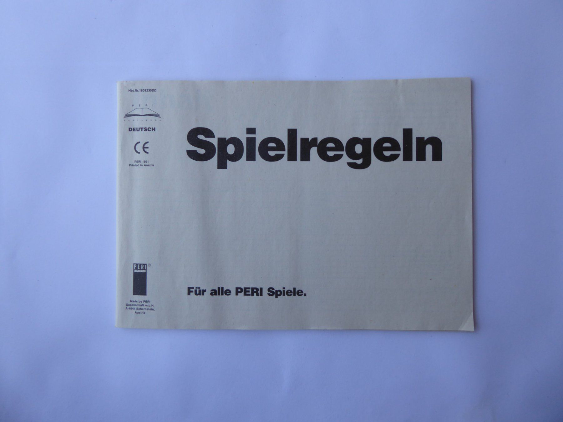 Giochi: Heft Spielregeln Eile mit Weile, Halma uvm. , PERI – Usato da Turbenthal venduto da Panau
