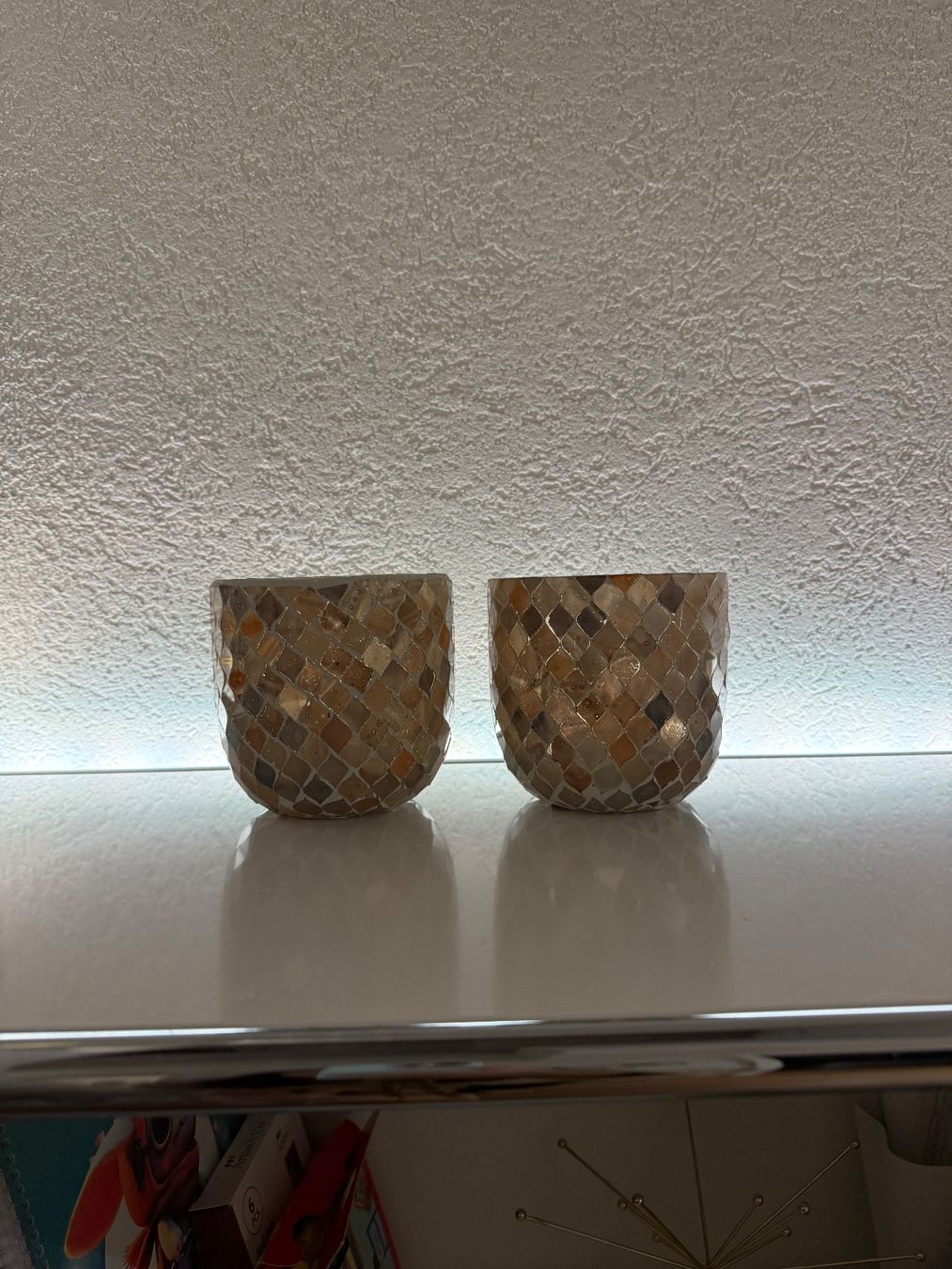 Lanterne: Windlichter 2 Stück Mosaik beige – Nuovo (secondo la descrizione) da Rorbas venduto da erdbeeri91 1