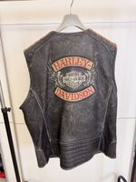 Harley-Davidson „Knuck HDMC“ Lederweste Distressed Gr2XL