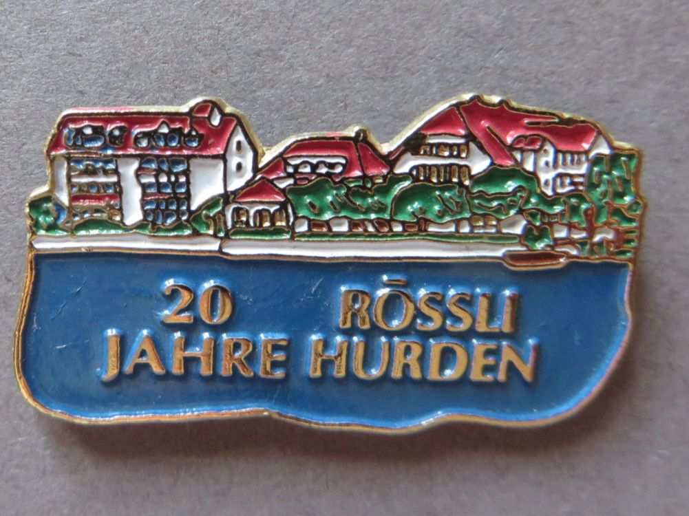Placchette & Badge: PIN, RÖSSLI HURDEN 20 JAHRE – Usato da Neuhausen venduto da luckimucki
