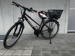 Damen Velo mit Helm