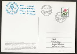 Ballon 1987 Schweiz Attisholz Oftringen Luftpost