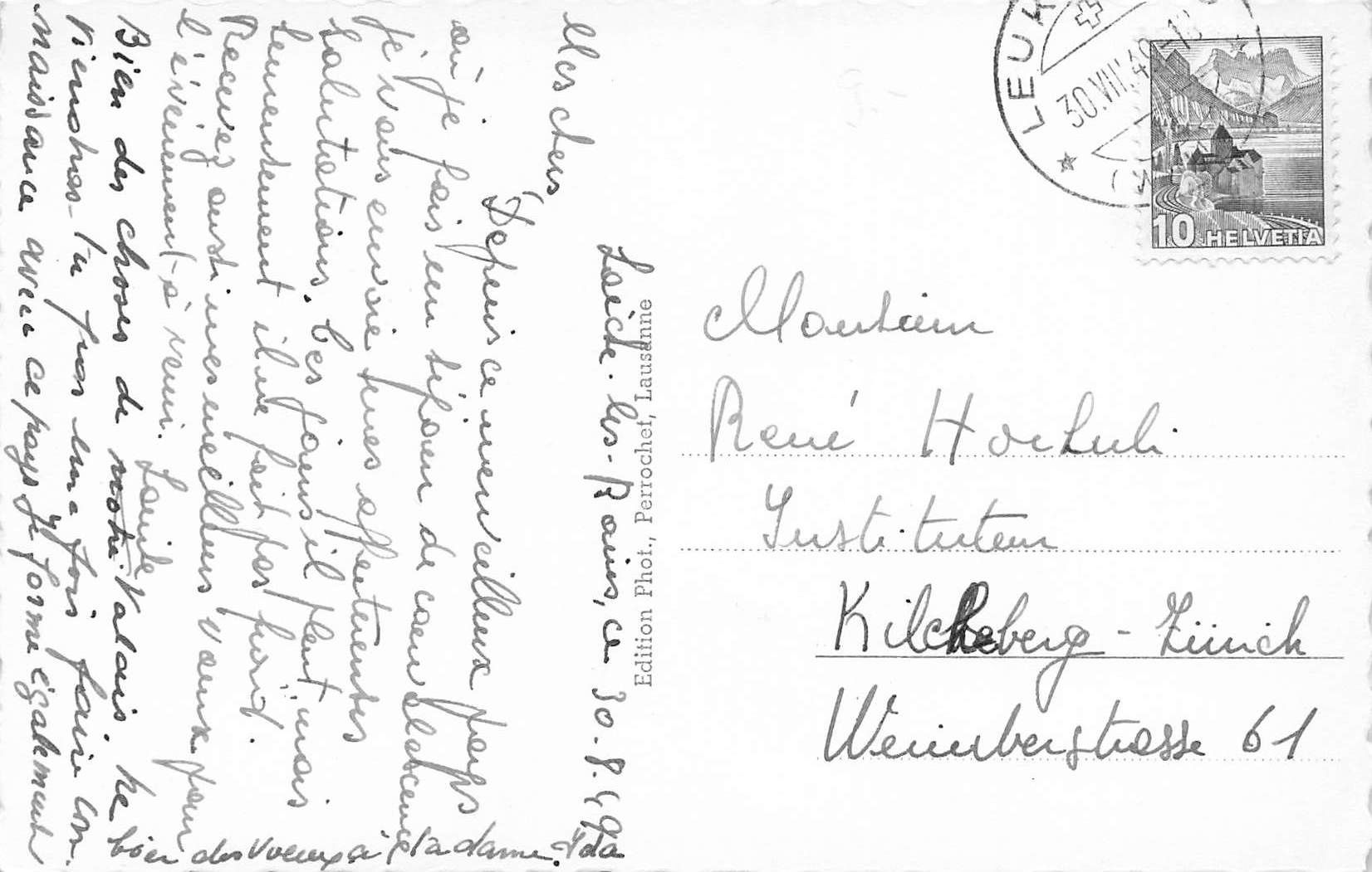 Cartoline postali: Loueche les bains et glacier – Usato da Biasca venduto da Blenio71 1