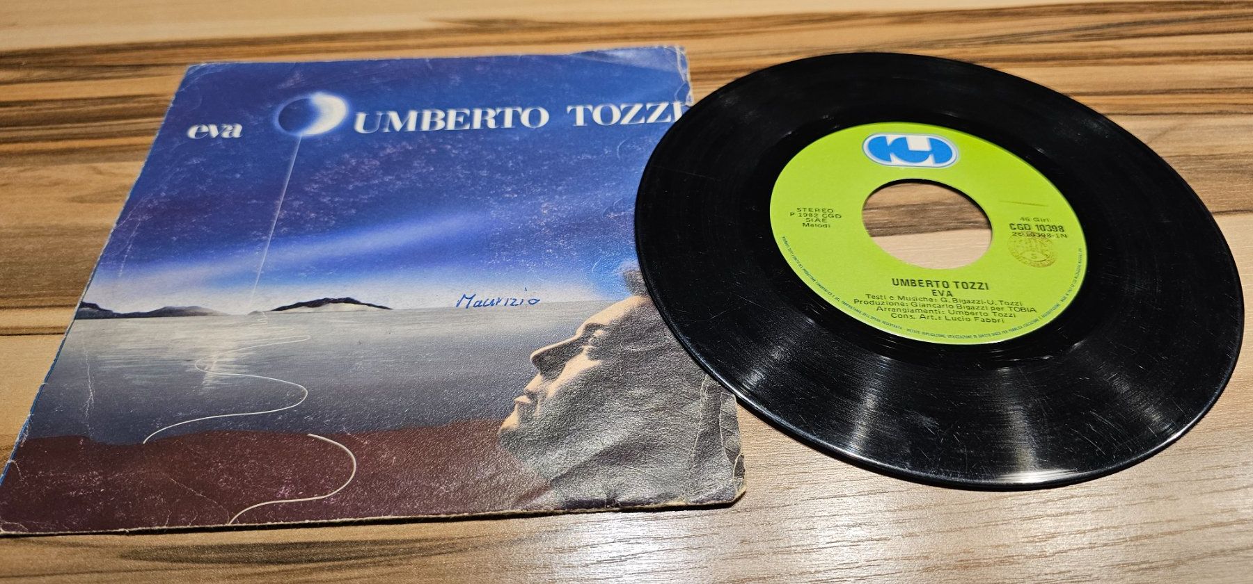 Schallplatten: UMBERTO  TOZZI- EVA/ Vinyl Single – Gebraucht aus Geuensee von jes_9xyk