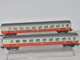 ♨️LIMA H0 SWISS EXPRESS SBB 2 STK. PERSONENWAGEN 1 KLASSE