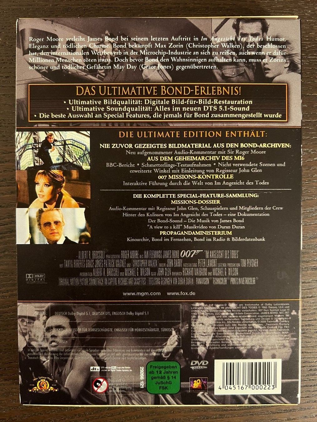 Tutti i DVDs: 007 Im Angesicht des Todes – Usato da Zürich venduto da FilmFreunde 1