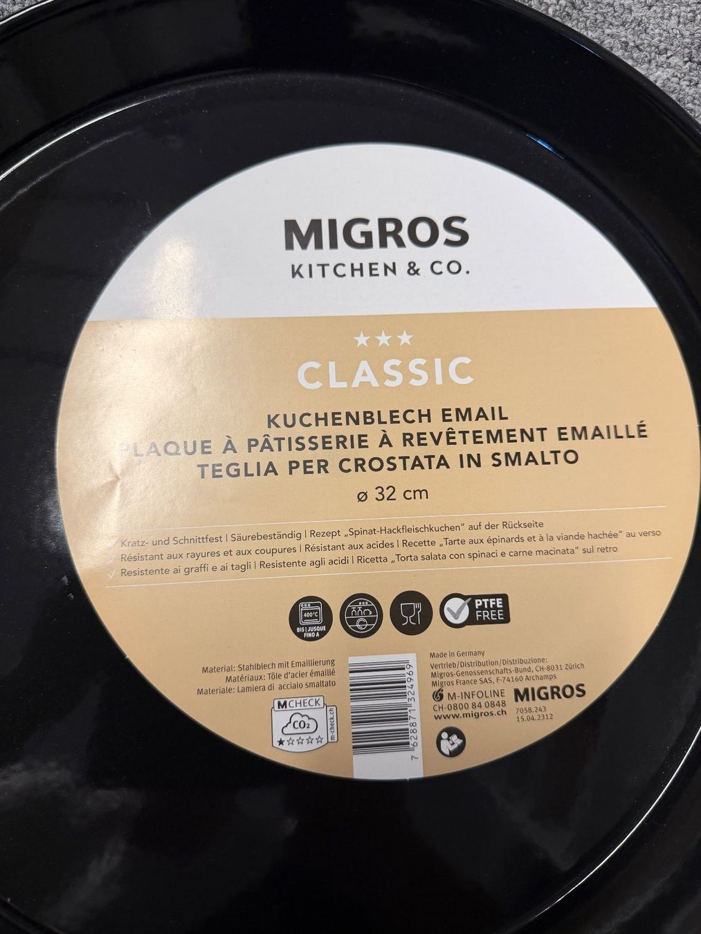 Teglie da forno: 1x Kuchenblech, Neu – Nuovo (secondo la descrizione) da Wolfwil venduto da Inseider12 1
