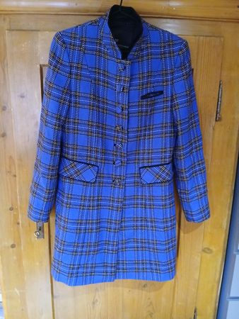 Michaela Feyrsinger Designer Wollmantel Gr. 36 – Royalblau