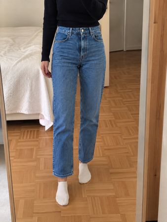 Weekend Max Mara Damen Jeans – Straight Leg – Blau Size 36