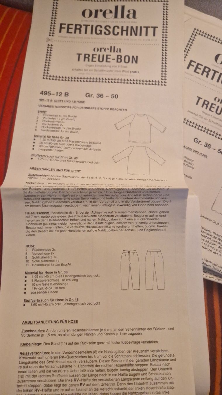 Cartamodelli: 6 x Orella Fertigschnitte – Nuovo (secondo la descrizione) da Oberengstringen venduto da Sheera7 2
