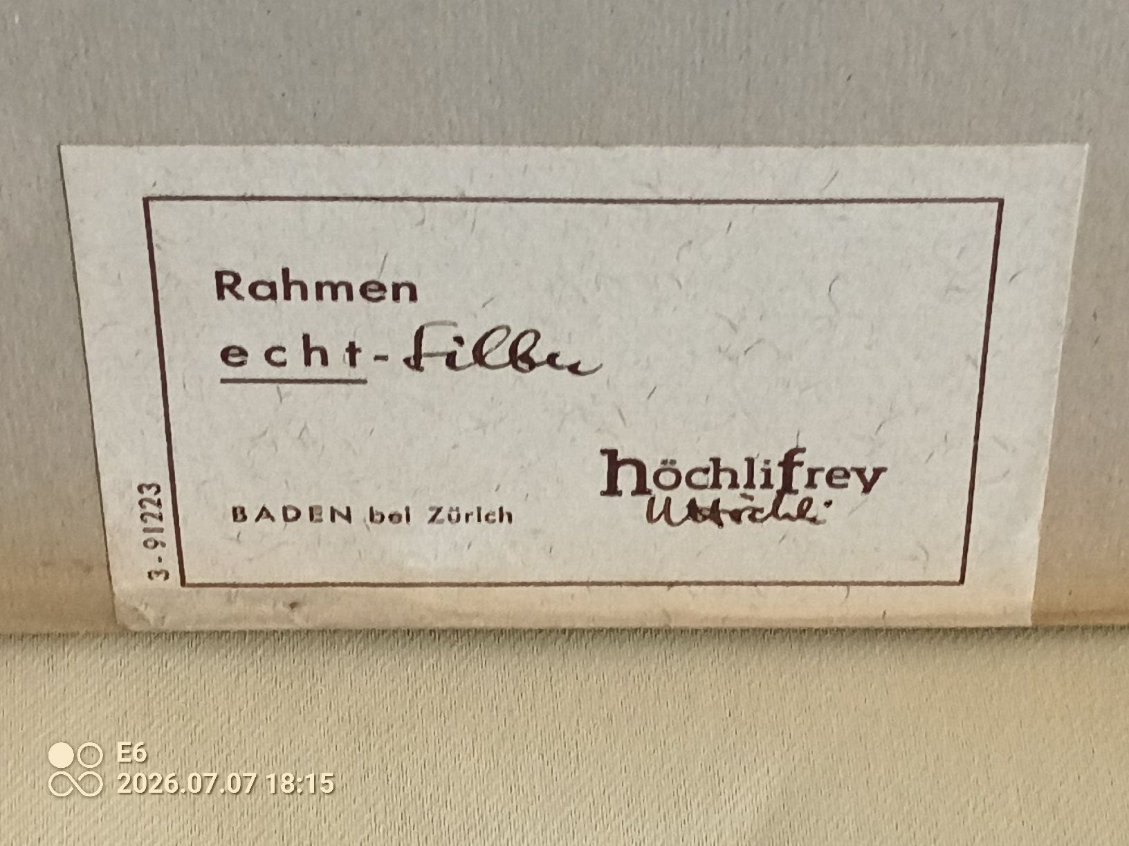 Poster & Bilder: Alte gerahmte Weltkarte – Gebraucht aus Zürich von Mitzi6 7