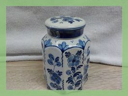 Delft Blauw Dose mit Deckel, Handgemalt, Top Zustand!