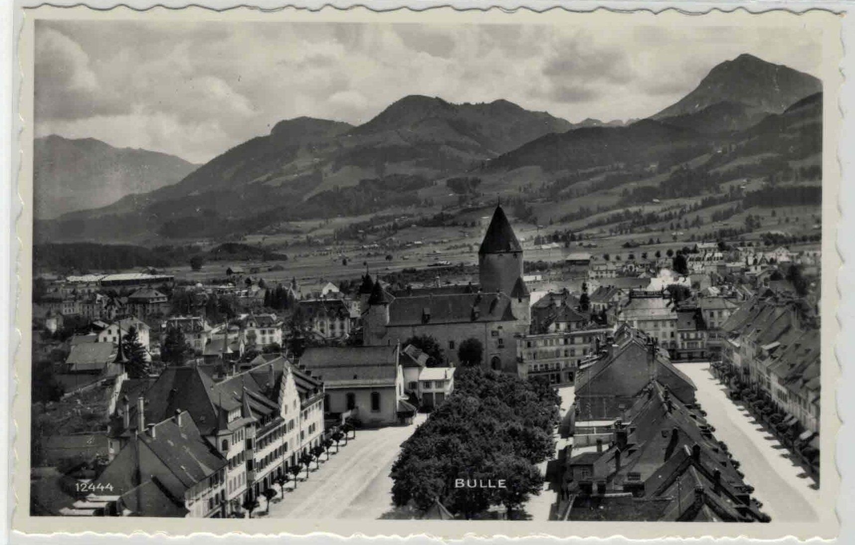 Cartoline postali: FR 73 Bulle 1952 – Usato da Fribourg venduto da philafri