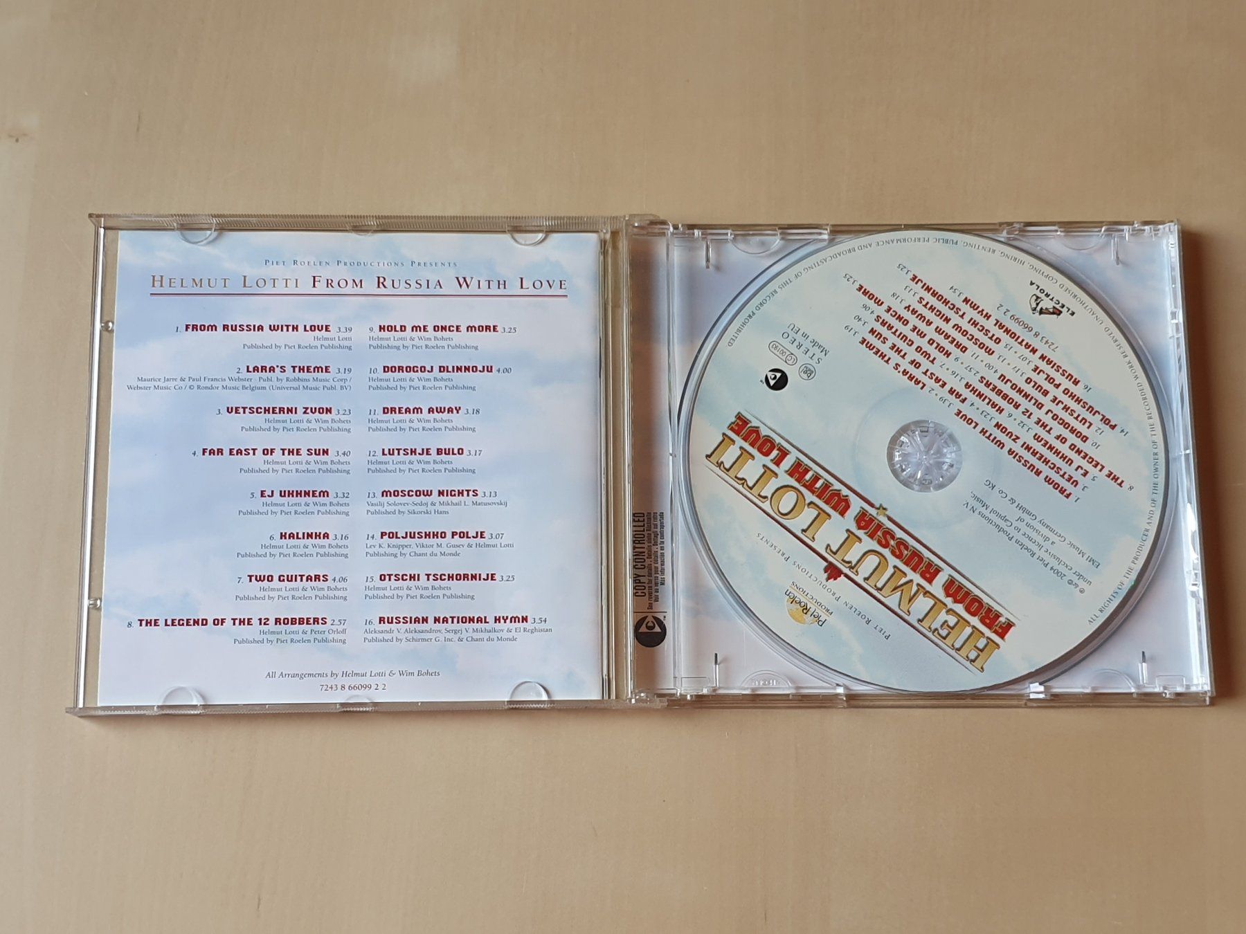 CD: Helmut Lotti from Russia with Love – Usato da Stansstad venduto da collectorsshop 2
