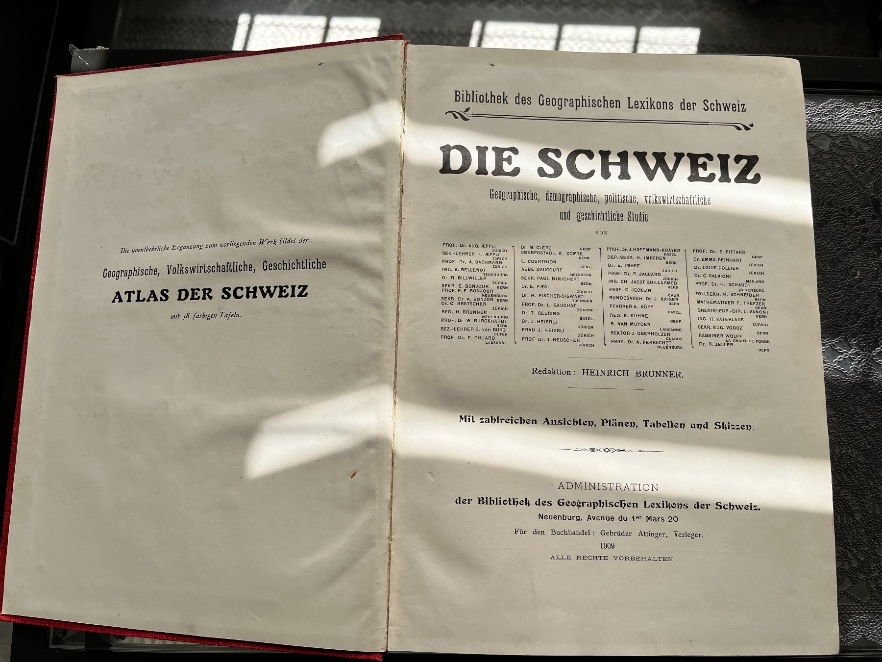 Libri: Heinrich Brunner: Die Schweiz 1909 – Usato da Lausanne venduto da Kinga_Shopaholic 1