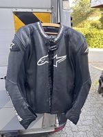 Alpinestars Motorrad-Lederkombi 2-teilig Gr. 56/56 Schwarz