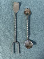 Silber Besteck Cocktailset Gabel und Löffel