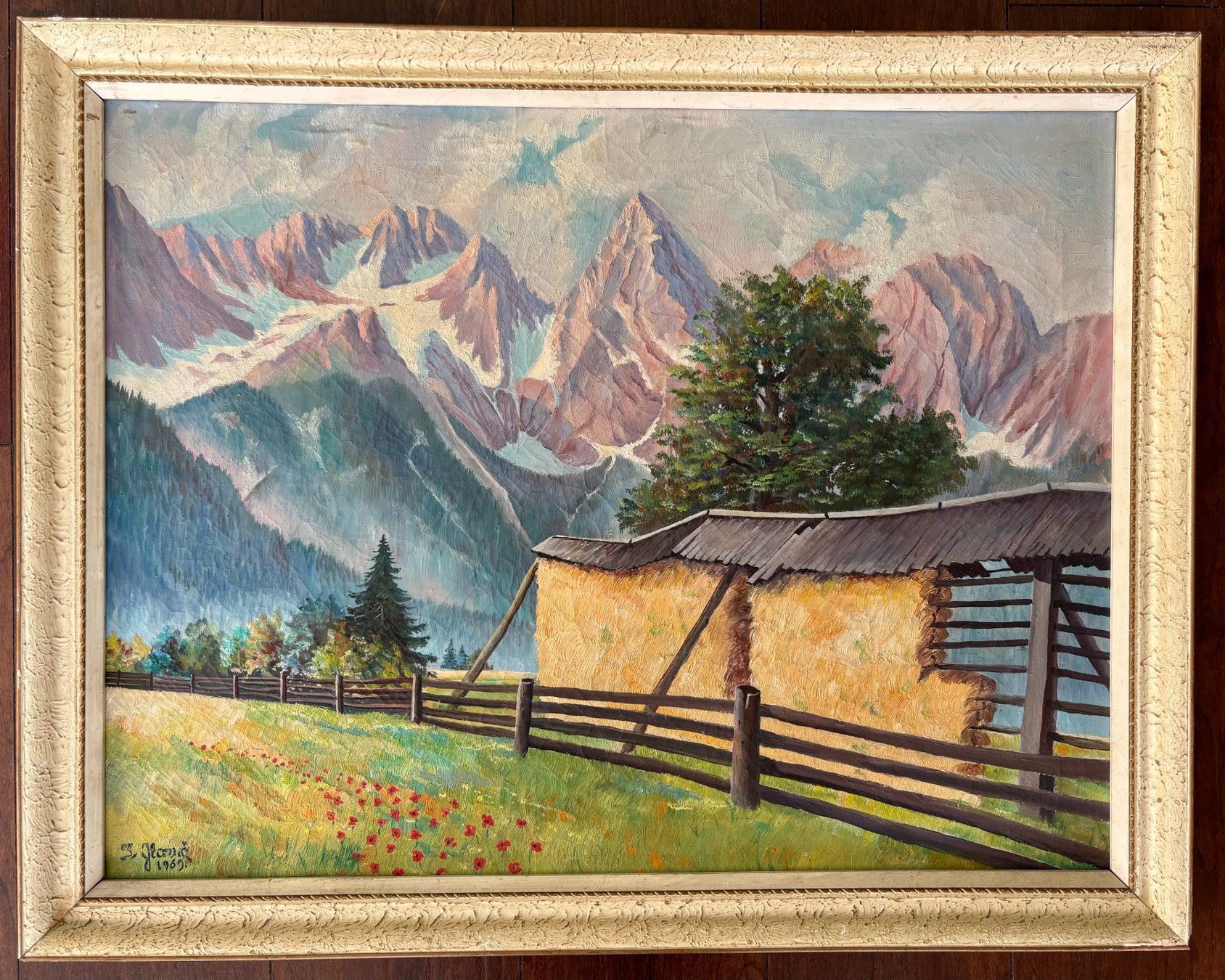 Dipinti: Berglandschaft Gemälde, signiert – Usato da Schaffhausen venduto da mar_dg95